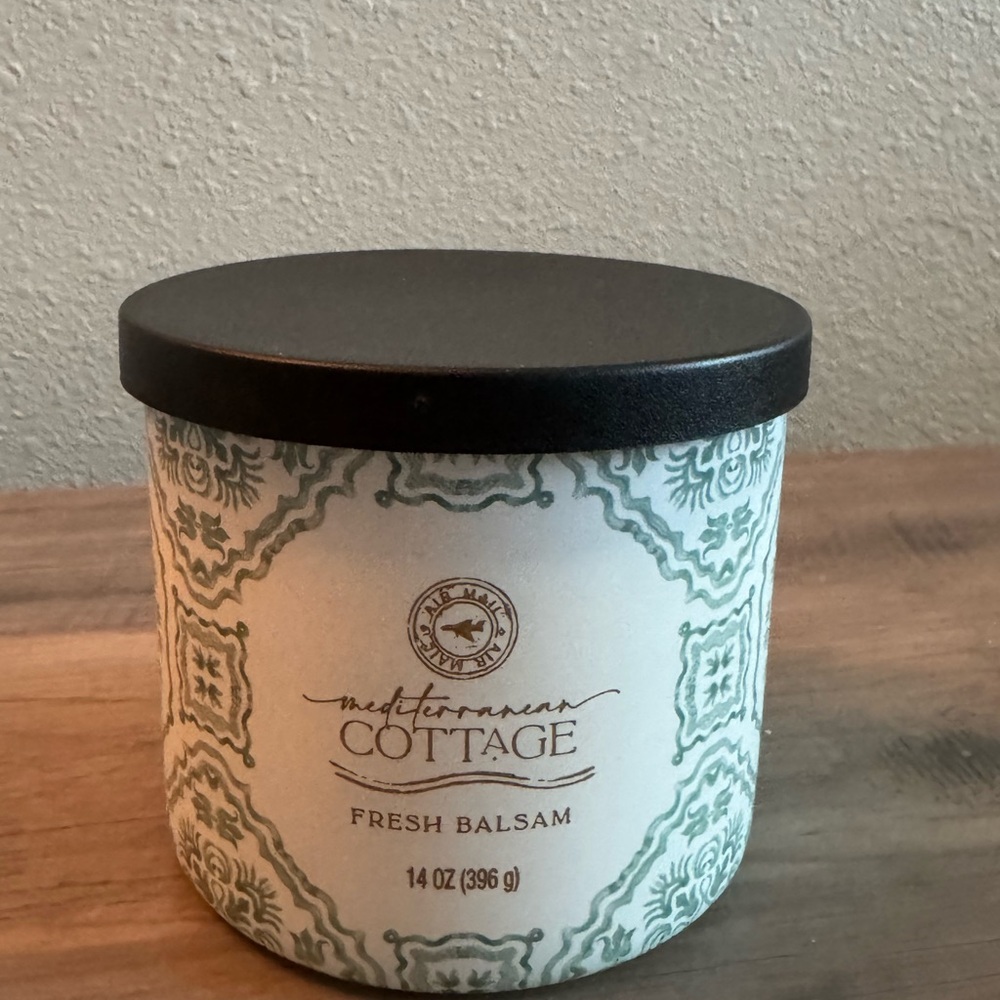 Mediterranean Cottage Fresh Balsam Candle 14 oz, 3 wicks